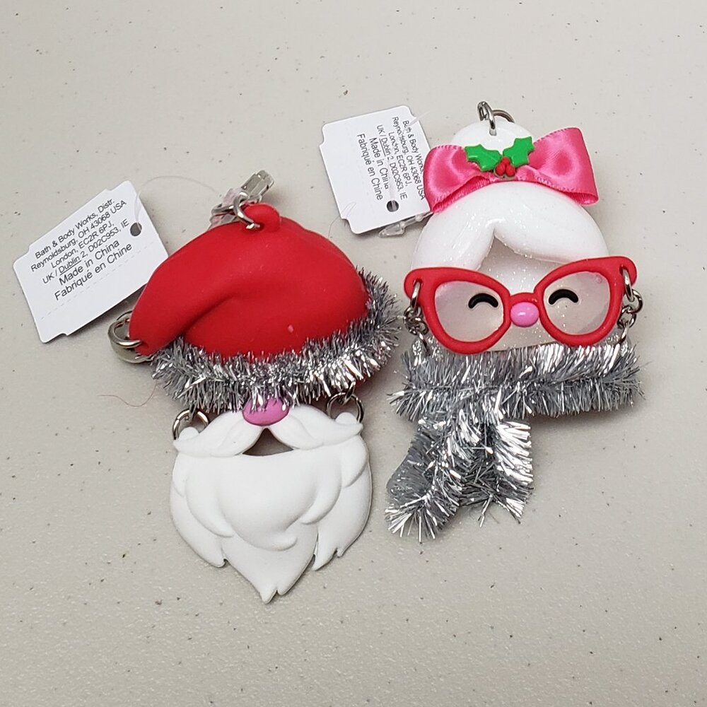 Bath & Body Works Santa & Mrs Claus Pocketbac Holders